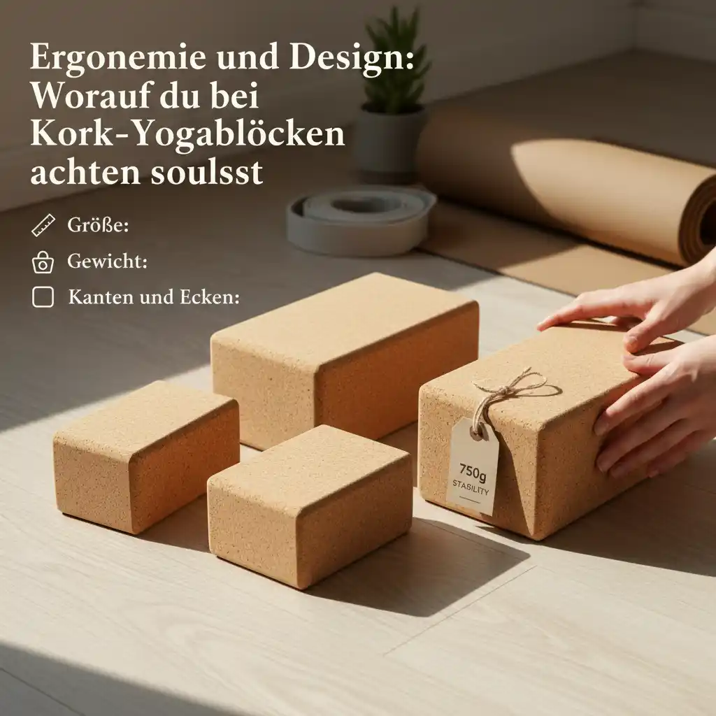 Ergonomie und Design: Worauf du bei Kork‑Yogablöcken achten solltest