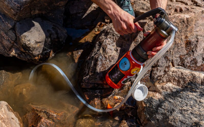 Durchflussrate der Outdoor-Wasserfilterflasche