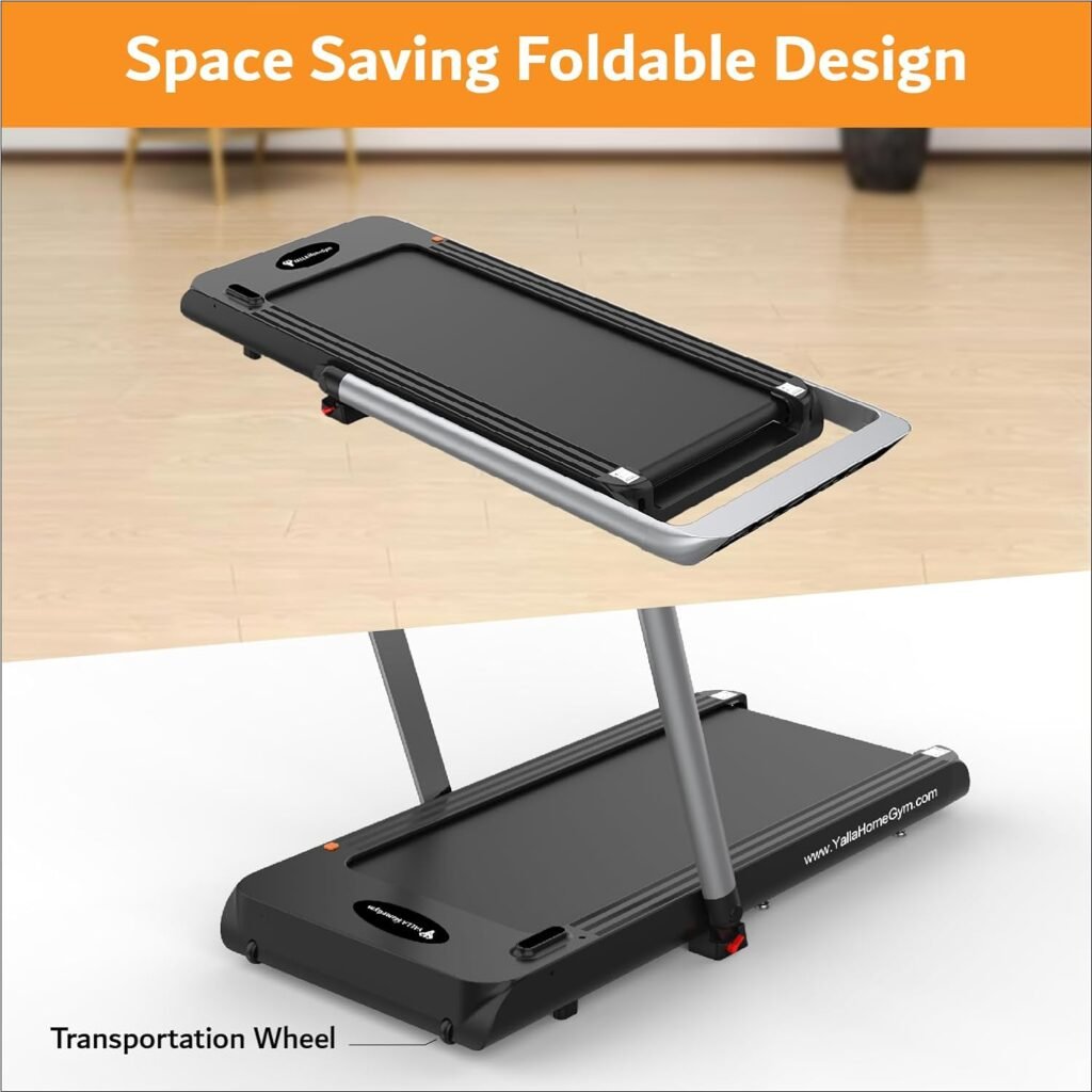 ein platzsparendes, zusammenklappbares Laufband