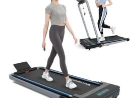 Kompaktes elektrisches Laufband, klappbar