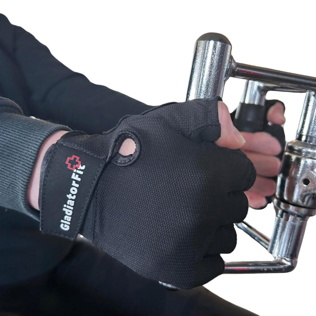 Griffverstärkte Handschuhe für Gewichtheben, Kettlebell-Training, Klimmzüge und funktionelles Training.