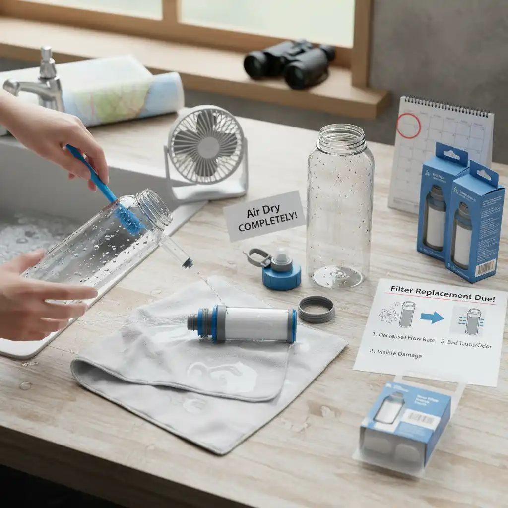 So schützen Sie Ihre Outdoor-Wasserfilterflasche langfristig