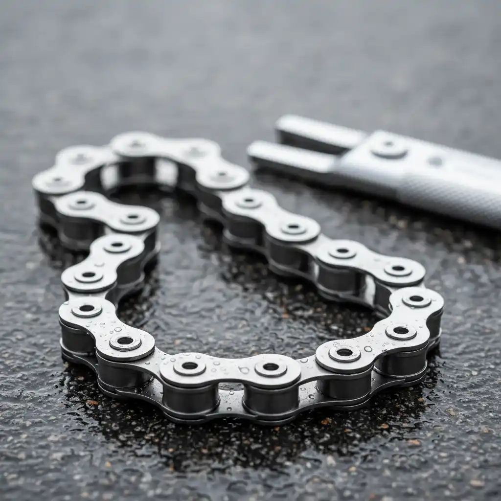Materialauswahl und Verschleißerkennung bei Fahrradketten: Warum Edelstahl- und beschichtete Ketten länger halten und wie man den Verschleiß misst.