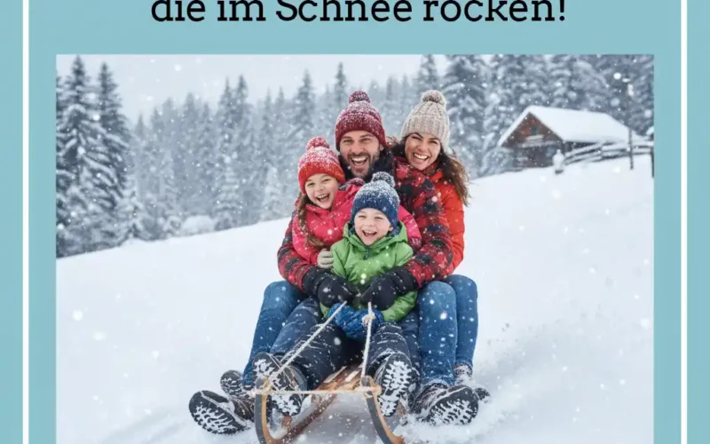 5 Holz- & Metallschlitten für erwachsene und Kinder, die im Schnee rocken!