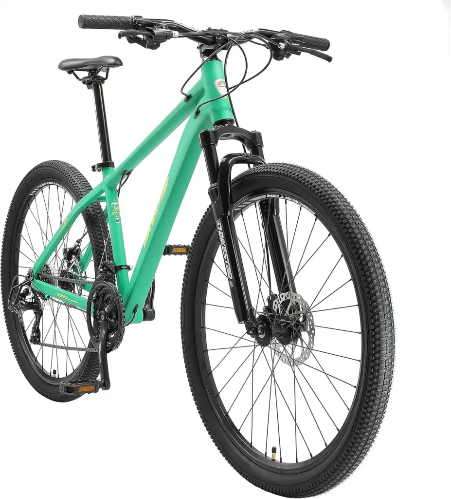 Bikestar Hardtail-Mountainbike aus Aluminium mit Shimano-Scheibenbremsen, 21-Gang-Schaltung, 27,5-Zoll-Reifen, Rahmengrößen 14, 16 und 18 Zoll