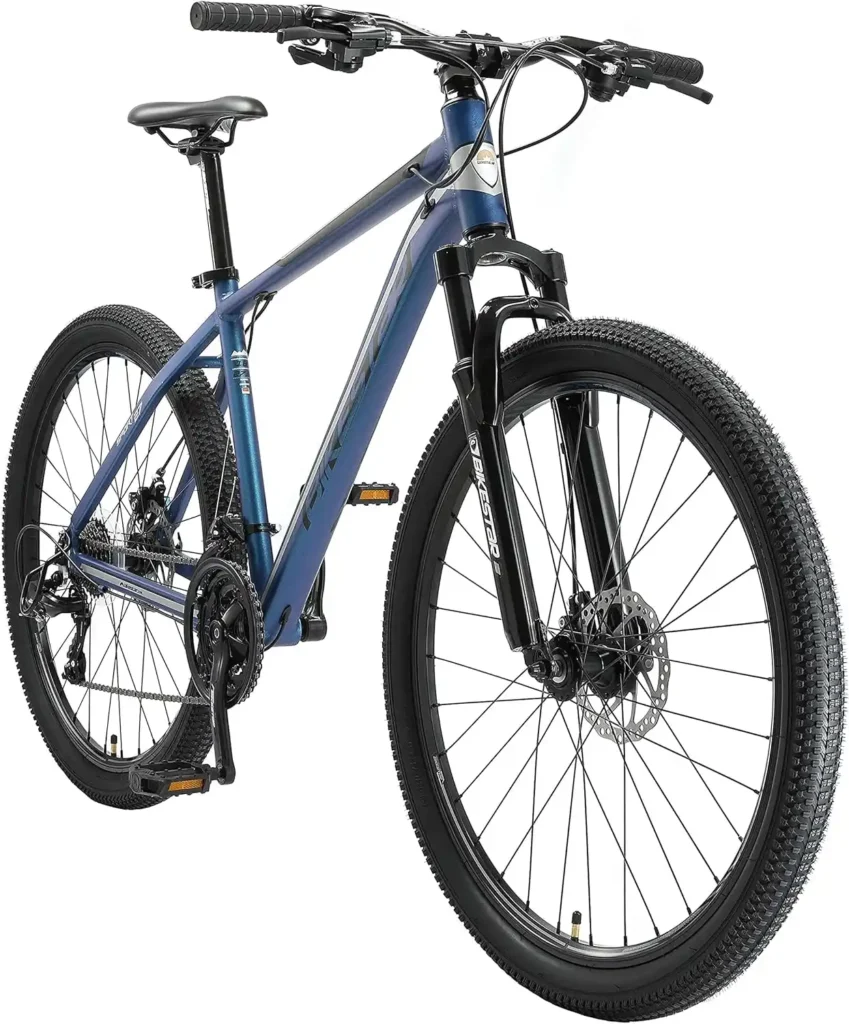 Bikestar Hardtail-Mountainbike aus Aluminium mit Shimano-Scheibenbremsen, 21-Gang-Schaltung, 27,5-Zoll-Reifen, Rahmengrößen 14, 16 und 18 Zoll