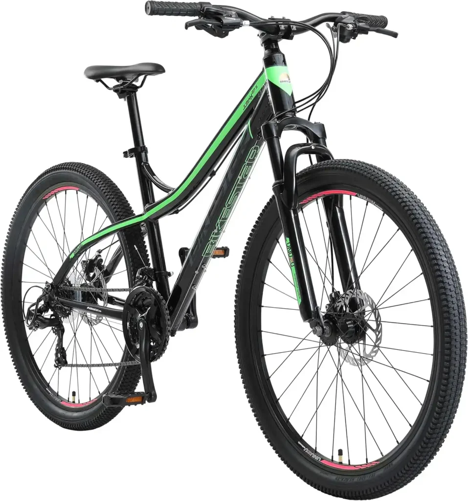 BIKESTAR Hardtail-Mountainbike aus Aluminium mit Shimano-Schaltung (21 Gänge), Scheibenbremsen, Reifengrößen: 26, 27,5 und 29 Zoll, Rahmengröße: 16, 17 und 18 Zoll