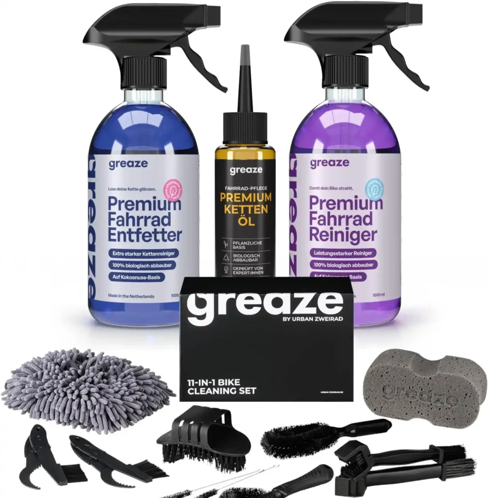 Greaze Premium Fahrradkettenöl-Reinigungsset für Experten – Nachhaltige Kettenpflege für Ihr Fahrrad – Fahrradkettenöl für die Fahrradkette