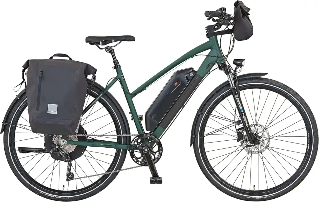 Prophete Entdecker E-Bike eT300 Elektrofahrrad für Erwachsene (Damen/Herren/Unisex), Pedelec, Trekking-E-Bike, 28 Zoll, mit Hinterradmotor und 10-Gang-Kettenschaltung