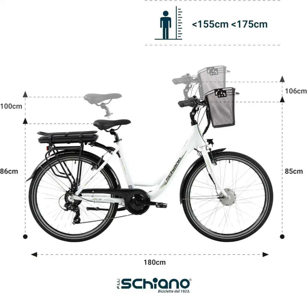gebrauchte 26-Zoll-F.lli-Schiano-E-Bike