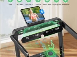 klappbares Laufband mit Bluetooth-Lautsprecher und App-Steuerung vereint Komfort und Entertainment
